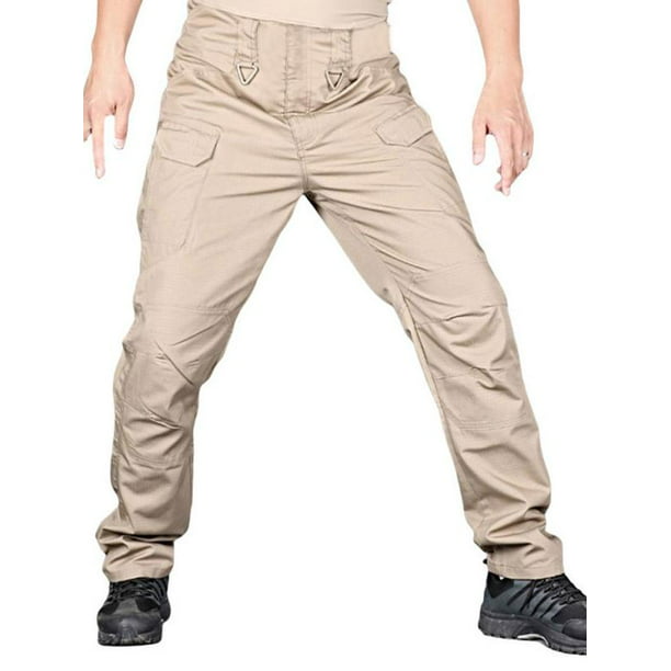 Men's UTILITY Carpenter Pants STRETCH Waistband Cotton STAIN REPELLENT Hiking